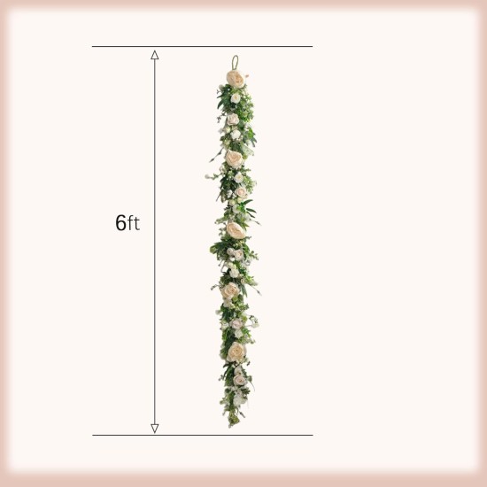 idyllic 6ft Spring White Peony Climbing Vine Decoration Artificial Floral Garland for Front Door Window Porch Mantel Staircase Table Runner Wedding Indoor Outdoor Home Decor idyllic 6ft Spring White Peony Climbing Vine Decoration Artificial Floral Garland for Front Door Window Porch Mantel Staircase Table Runner Wedding Indoor Outdoor Home Decor