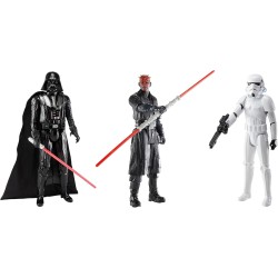 STAR WARS Clash of The Dark Side, 12-Inch Action Figure Set, 3-Pack of Figures & 4 Accessories, Toys for Kids Ages 4 and Up (Amazon Exclusive)