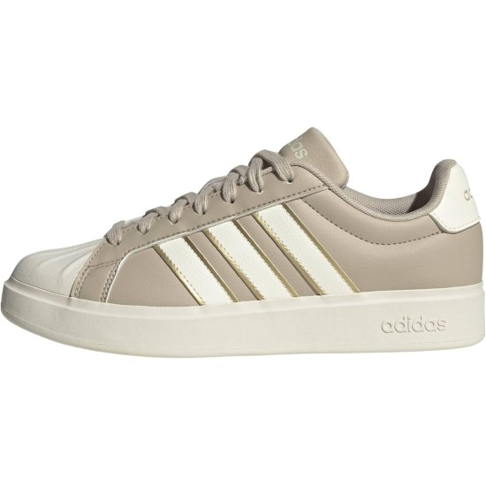 adidas Womens Streettalk Lace Up Sneakers Shoes Casual - White