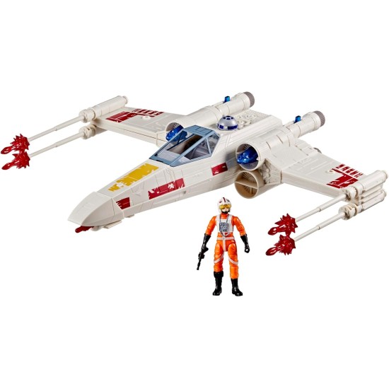 STAR WARS Epic World of Action Luke Skywalker's Force Strike X-Wing, 4-Inch Scale Action Figure & Vehicle, Toys for Boys & Girls Ages 4+