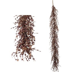 60" Pip Berry Garland - Artificial Spring and Summer Decorative Garland with Burgundy Berries, Perfect for Front Door, Mantel, Centerpiece and Table Display Seasonal Décor