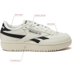 Reebok Womens Club C Double Revenge Platform Tennis Shoes for Women, Fashion Womens Sneakers
