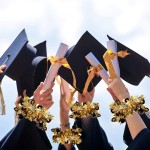 Whaline 4Pcs Graduation Tinsel Garland 26 Feet Graduation Cap Tinsel Twist Black Gold Metallic Tinsel Grad Party Hanging Ornament for Home School Tree Wall Decoration DIY Wreath Craft