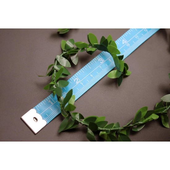Mini Leaf Garland, Dollhouse Miniature Ivy Leaf Vine Garland, Dollhouse Mini Wreath, Miniature Christmas Garland, for Making 1:6 Scale Dollhouses Wreath, Fairy Wedding Crowns, Decor (11 foot)