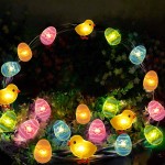 50 LED Egg Easter Lights for Easter Decorations, Battery Operated Easter String Lights for Easter Garland Spring Wreath Decor, Mini Lighted Eggs for Home Classroom Hunt Party Mantle Decor