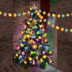 50 LED Egg Easter Lights for Easter Decorations, Battery Operated Easter String Lights for Easter Garland Spring Wreath Decor, Mini Lighted Eggs for Home Classroom Hunt Party Mantle Decor