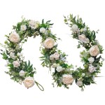idyllic 6ft Spring White Peony Climbing Vine Decoration Artificial Floral Garland for Front Door Window Porch Mantel Staircase Table Runner Wedding Indoor Outdoor Home Decor idyllic 6ft Spring White Peony Climbing Vine Decoration Artificial Floral Garland for Front Door Window Porch Mantel Staircase Table Runner Wedding Indoor Outdoor Home Decor