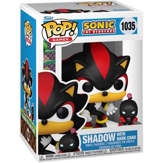Funko Pop! & Buddy: Sonic The Hedgehog - Shadow The Hedgehog with Dark Chao - Collectable Vinyl Figure - Gift Idea - Official Merchandise - for Kids & Adults - Video Games Fans