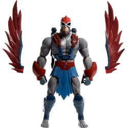 Masters of The Universe Origins Action Figure 200X Cartoon Collection Stratos, 5.5 Inch 1980s Motu TV Hero, Detailed Design & Arm Wing Attachments
