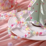 6ft Pastel Candy Garland for Tree Easter Decor/Ornaments Candyland 6ft Beaded Hanging for Fireplace Wreath Retro Easter Party Decorations