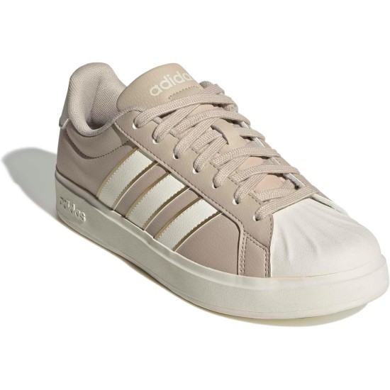 adidas Womens Streettalk Lace Up Sneakers Shoes Casual - White