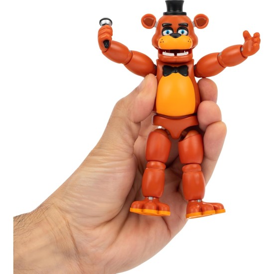 Jazwares Five Nights at Freddy’s Classic Freddy - 5-Inch Articulated Figure with Jumpscare Feature and Glow-in-The-Dark Eyes