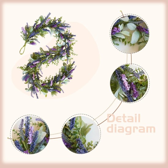 idyllic 6ft Lavender Bunny Ear Vine Garland Artificial Flower Decor for Front Door Window Porch Mantel Stair All Year Indoor Outdoor Home Decor idyllic 6ft Lavender Bunny Ear Vine Garland Artificial Flower Decor for Front Door Window Porch Mantel Stair All Year Indoor Outdoor Home Decor