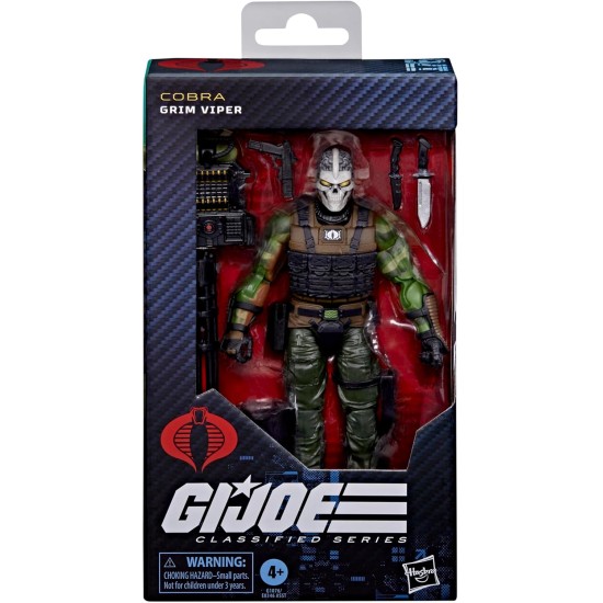 G.I. Joe Classified Series #176, Grim Viper, Collectible 6-Inch Action Figure with 5 Accessories