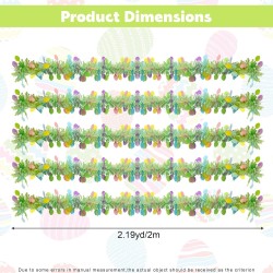 5 Pcs Easter Tinsel Garland,33 Feet Colorful Egg Tinsel Twist Garland Metallic Glitter Wire Garlands Spring Hanging Decorations for Easter Holiday Party Supplies Door Tree Mantel Decor