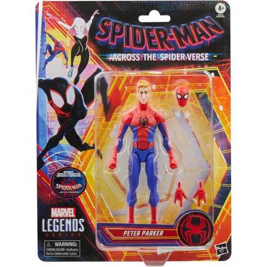 Marvel Legends Series Peter Parker, Spider-Man: Into The Spider-Verse Collectible 6 Inch Action Figure