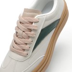 DREAM PAIRS Women's Platform Sneakers Walking Val Tennis Lace-Up Comfortable Casual Fashion Sneakers Shoes.