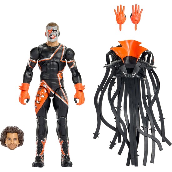 Mattel WWE Elite Collection Action Figure & Accessories, Premium Live Event Stardust Set, Wrestlemania with Sam Roberts Build-A-Figure Parts