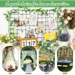 2 Pack Artificial Daisy Flowers Vine, 13.6 Ft Silky Artificial Garland with White Daisy and Vine Floral Garlands Decoration for Room Wall, Flower Themed Party, Wedding Supplies