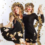 Whaline 4Pcs Graduation Tinsel Garland 26 Feet Graduation Cap Tinsel Twist Black Gold Metallic Tinsel Grad Party Hanging Ornament for Home School Tree Wall Decoration DIY Wreath Craft