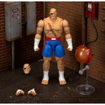 Jada Street Fighter II Sagat Deluxe 1:12 Scale Action Figure - Highly Articulated, Tiger Shot Accessory & Stand, 7.6" Tall