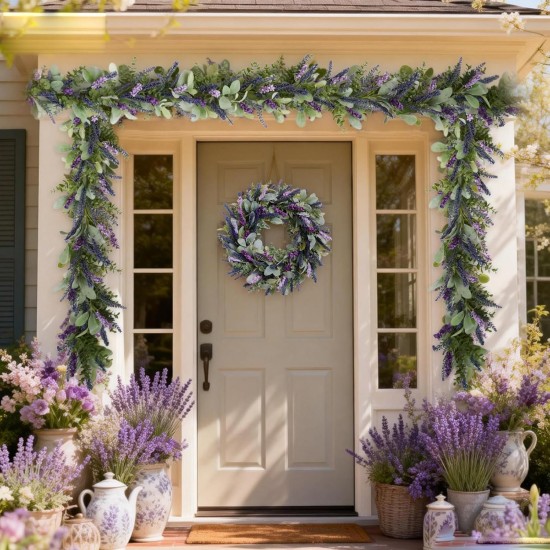 idyllic 6ft Lavender Bunny Ear Vine Garland Artificial Flower Decor for Front Door Window Porch Mantel Stair All Year Indoor Outdoor Home Decor idyllic 6ft Lavender Bunny Ear Vine Garland Artificial Flower Decor for Front Door Window Porch Mantel Stair All Year Indoor Outdoor Home Decor