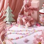 6ft Pastel Candy Garland for Tree Easter Decor/Ornaments Candyland 6ft Beaded Hanging for Fireplace Wreath Retro Easter Party Decorations