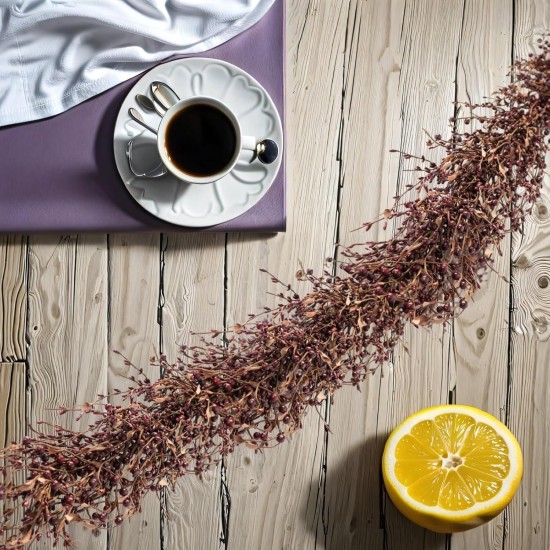 60" Pip Berry Garland - Artificial Spring and Summer Decorative Garland with Burgundy Berries, Perfect for Front Door, Mantel, Centerpiece and Table Display Seasonal Décor