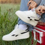 Reebok Womens Club C Double Revenge Platform Tennis Shoes for Women, Fashion Womens Sneakers