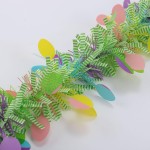 5 Pcs Easter Tinsel Garland,33 Feet Colorful Egg Tinsel Twist Garland Metallic Glitter Wire Garlands Spring Hanging Decorations for Easter Holiday Party Supplies Door Tree Mantel Decor