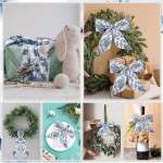 XunYee 6 Pcs Wreath Sash for Front Door Blue and White Wreath Sash for Embroidery Monogram Garland Decor Accessories Wedding 4th of July Party Yard Indoor Outdoor Wall Cabinet Kitchen(Retro Style) XunYee 6 Pcs Wreath Sash for Front Door Blue and White Wreath Sash for Embroidery Monogram Garland Decor Accessories Wedding 4th of July Party Yard Indoor Outdoor Wall Cabinet Kitchen(Retro Style)