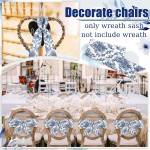 XunYee 6 Pcs Wreath Sash for Front Door Blue and White Wreath Sash for Embroidery Monogram Garland Decor Accessories Wedding 4th of July Party Yard Indoor Outdoor Wall Cabinet Kitchen(Retro Style) XunYee 6 Pcs Wreath Sash for Front Door Blue and White Wreath Sash for Embroidery Monogram Garland Decor Accessories Wedding 4th of July Party Yard Indoor Outdoor Wall Cabinet Kitchen(Retro Style)