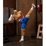 Jada Street Fighter II Sagat Deluxe 1:12 Scale Action Figure - Highly Articulated, Tiger Shot Accessory & Stand, 7.6" Tall