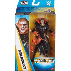 Mattel WWE Elite Collection Action Figure & Accessories, Premium Live Event Stardust Set, Wrestlemania with Sam Roberts Build-A-Figure Parts