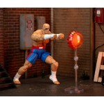 Jada Street Fighter II Sagat Deluxe 1:12 Scale Action Figure - Highly Articulated, Tiger Shot Accessory & Stand, 7.6" Tall