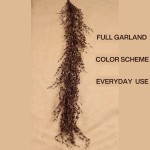 60" Pip Berry Garland - Artificial Spring and Summer Decorative Garland with Burgundy Berries, Perfect for Front Door, Mantel, Centerpiece and Table Display Seasonal Décor