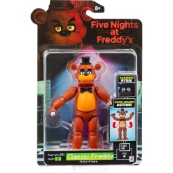 Jazwares Five Nights at Freddy’s Classic Freddy - 5-Inch Articulated Figure with Jumpscare Feature and Glow-in-The-Dark Eyes