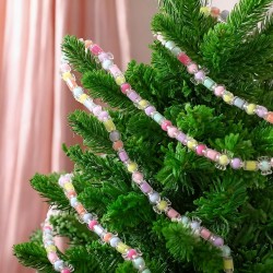 6ft Pastel Candy Garland for Tree Easter Decor/Ornaments Candyland 6ft Beaded Hanging for Fireplace Wreath Retro Easter Party Decorations