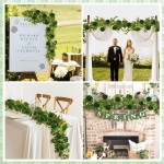 1 Pack Artificial Garland Eucalyptus Vine with 12 Roses for Home Decor Wedding Table Runner Centerpiece DIY Wreath Decor (Green)