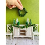 Mini Leaf Garland, Dollhouse Miniature Ivy Leaf Vine Garland, Dollhouse Mini Wreath, Miniature Christmas Garland, for Making 1:6 Scale Dollhouses Wreath, Fairy Wedding Crowns, Decor (11 foot)